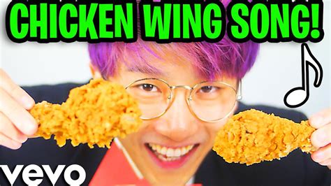 He loves them so much that he even has a song about them. . Youtube chicken wing song